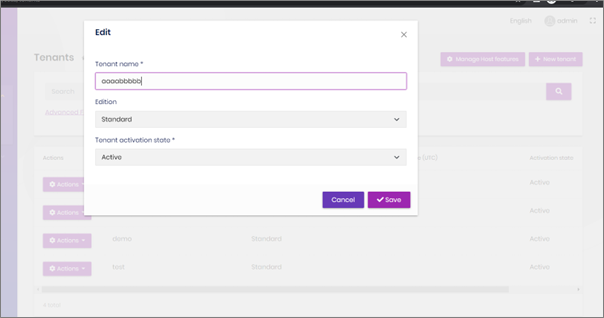  Create a new tenant and assign chat feature enabled edition to it  