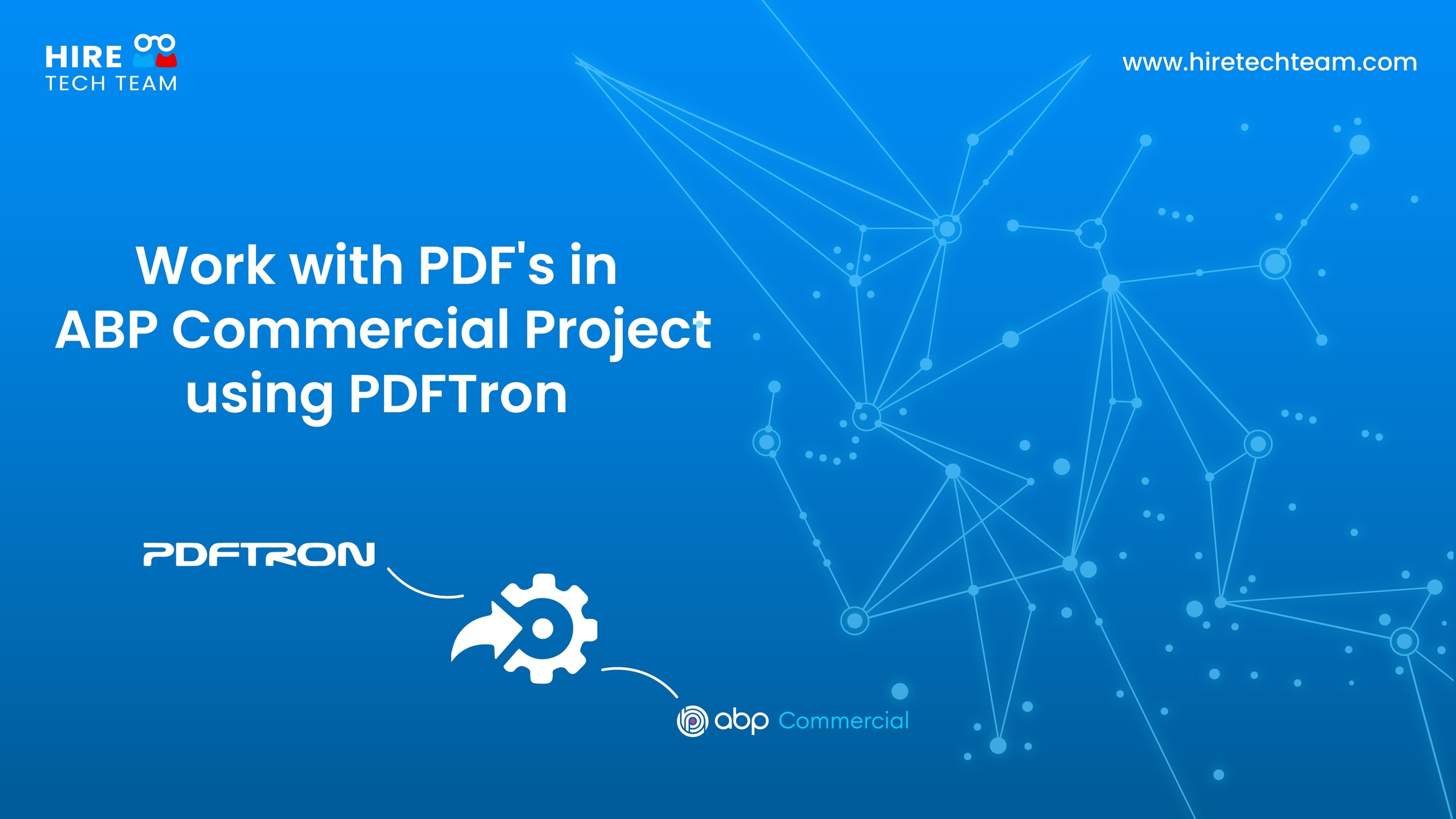 Work with PDF's in ABP Commercial Project using PDFTron