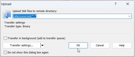Upload Files To RemoteDirectory